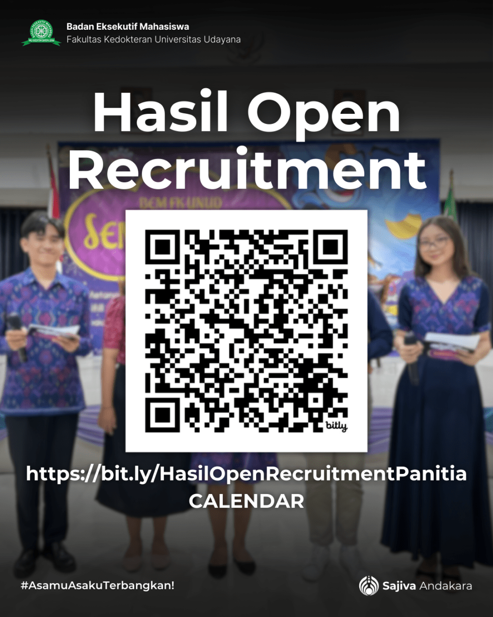 Hasil Open Recruitment Panitia Calendar Bem Fk Unud