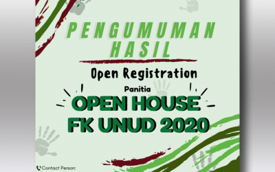 Pengumuman Hasil Open Recruitment Panitia Open House FK UNUD 2020