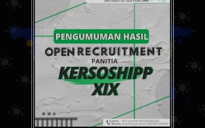 Hasil Open Recruitment Panitia Kersoshipp XIX