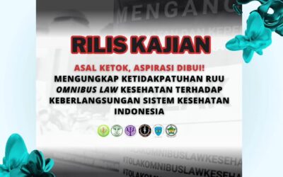 Rilis Kajian: Mengungkap Ketidakpatuhan RUU Omnibus Law Kesehatan Terhadap Keberlangsungan Sistem Kesehatan Indonesia