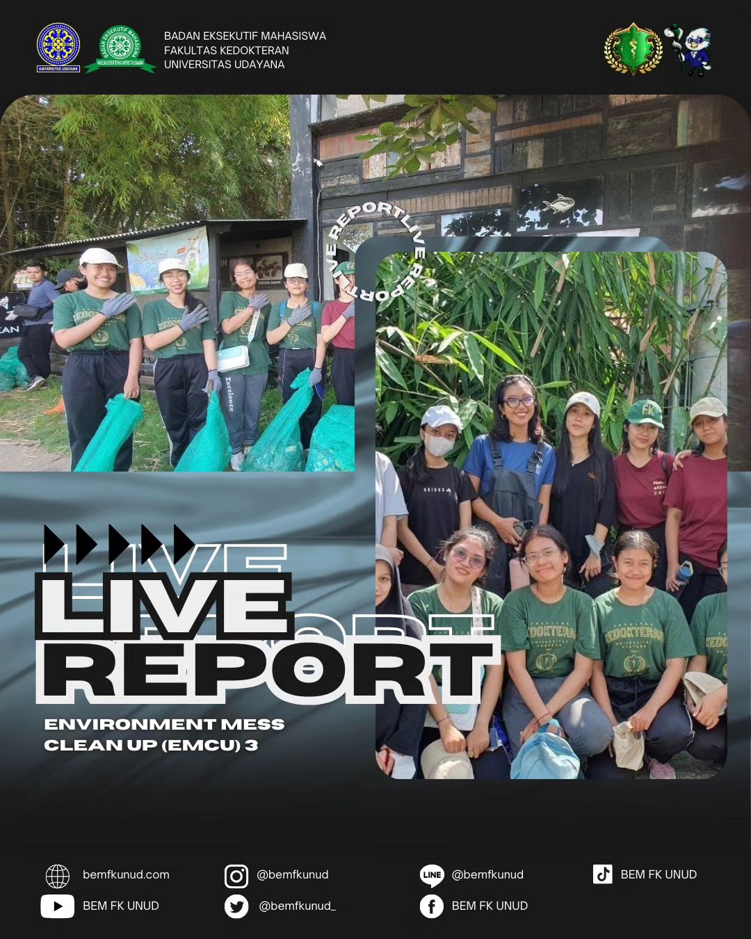 Environment Mess Clean Up (EMCU) 3 - BEM FK UNUD 2026 - Abhiyasa Amerta