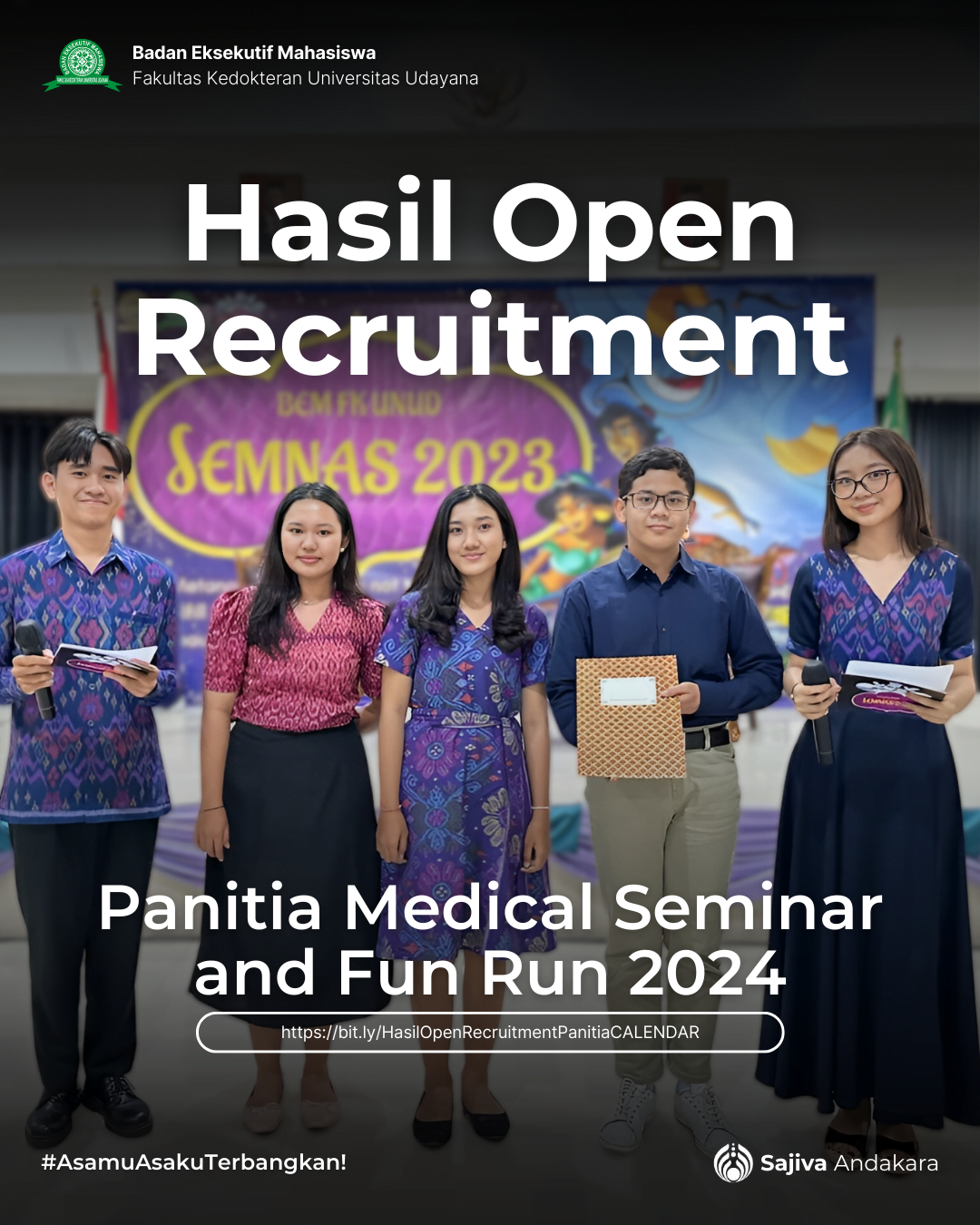 Hasil Open Recruitment Panitia CALENDAR 2024 BEM FK UNUD