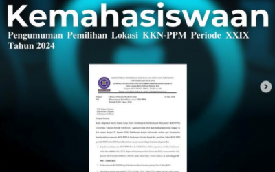 PEMILIHAN LOKASI KKN-PPM PERIODE XXIX TAHUN 2024